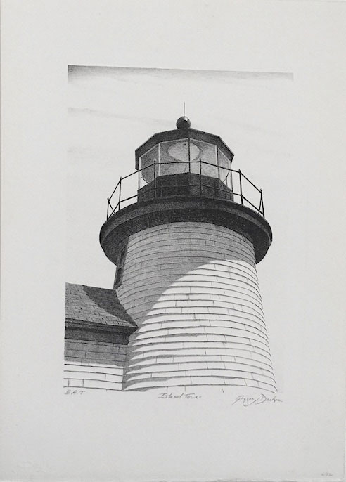Island Tower 1984 lithograph