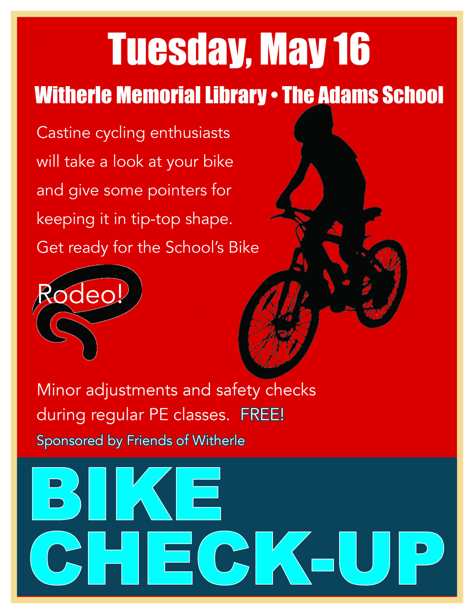 Bike Check-Up Day at the Adams School