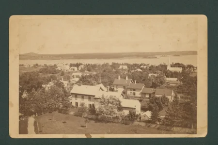 View of Castine from top of Normal School building