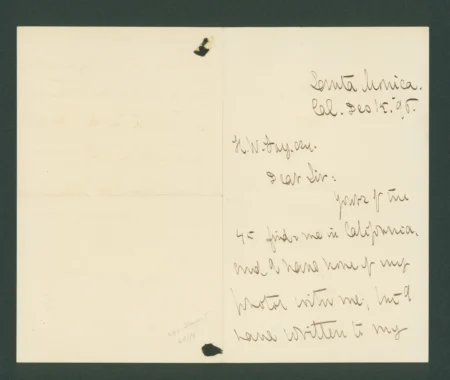Noah Brooks letter