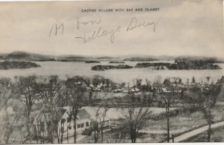 Castine Village with Bay and Islands