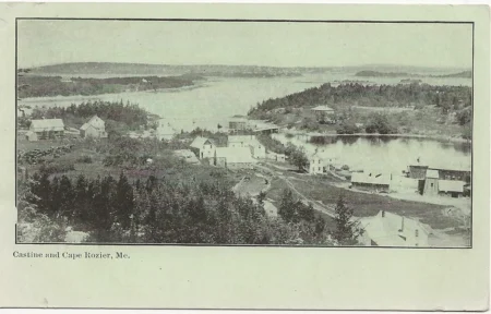 Cape Rosier and Castine in the distance