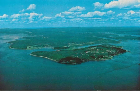 Looking northwest over Castine
