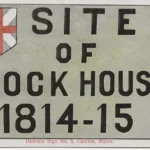 Sign -Site of Block House 1814-15