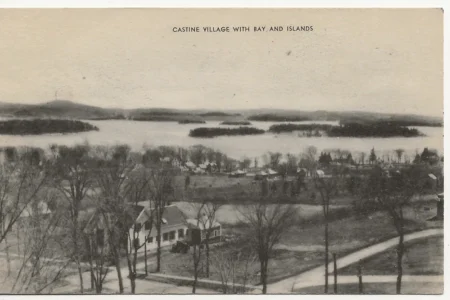 Castine Village with Bay and Islands
